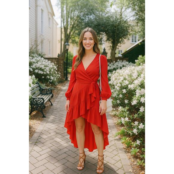Caroline Constas Lena Asymmetric Wrap Dress Size XS Date Night Cocktail Party - Picture 1 of 10